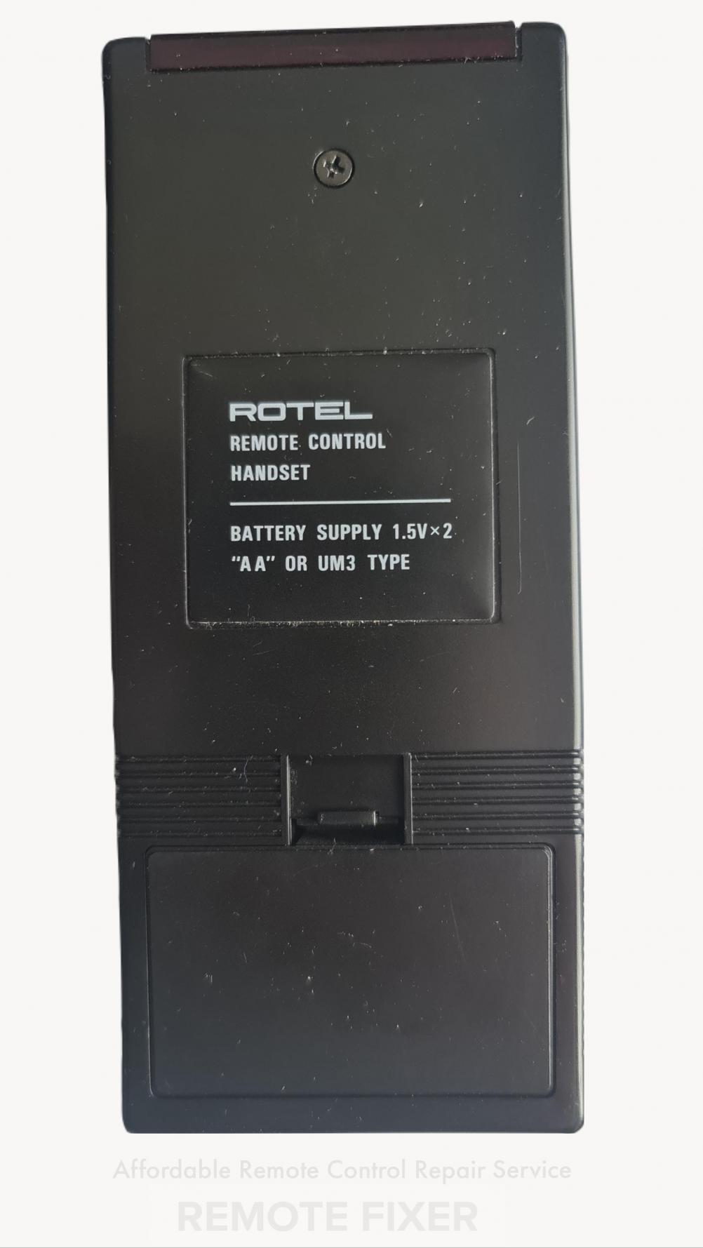 Rotel  RRT-4 Remote Control - Back Image