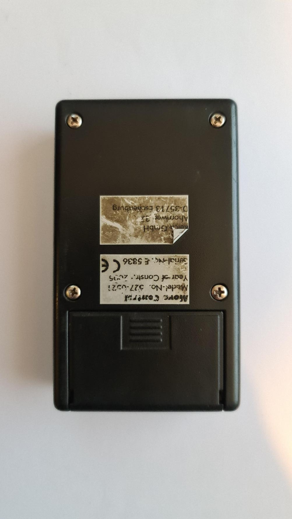Reich Move control  Remote Control - Back Image