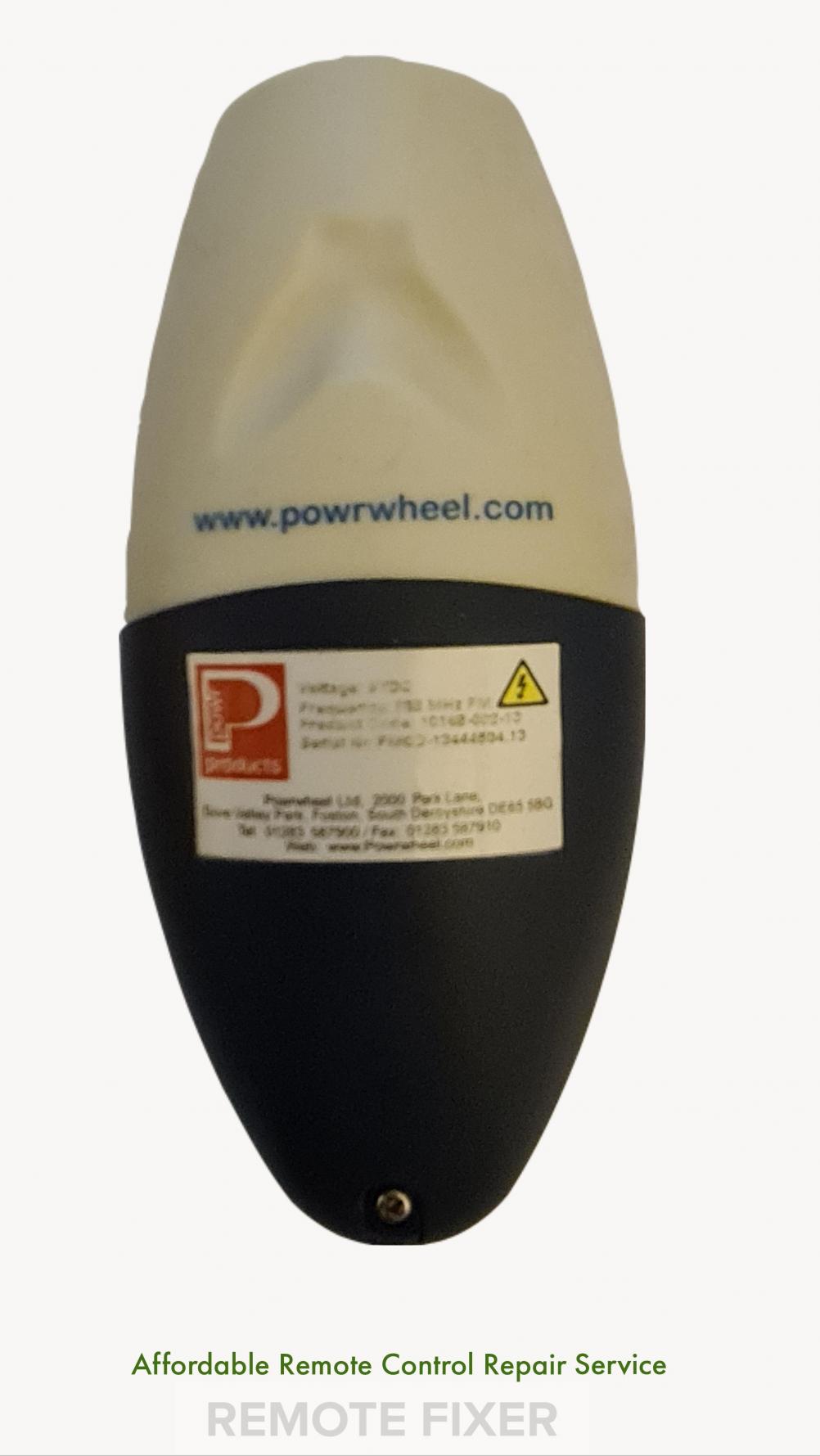 Powrtouch 868B Remote Control - Back Image