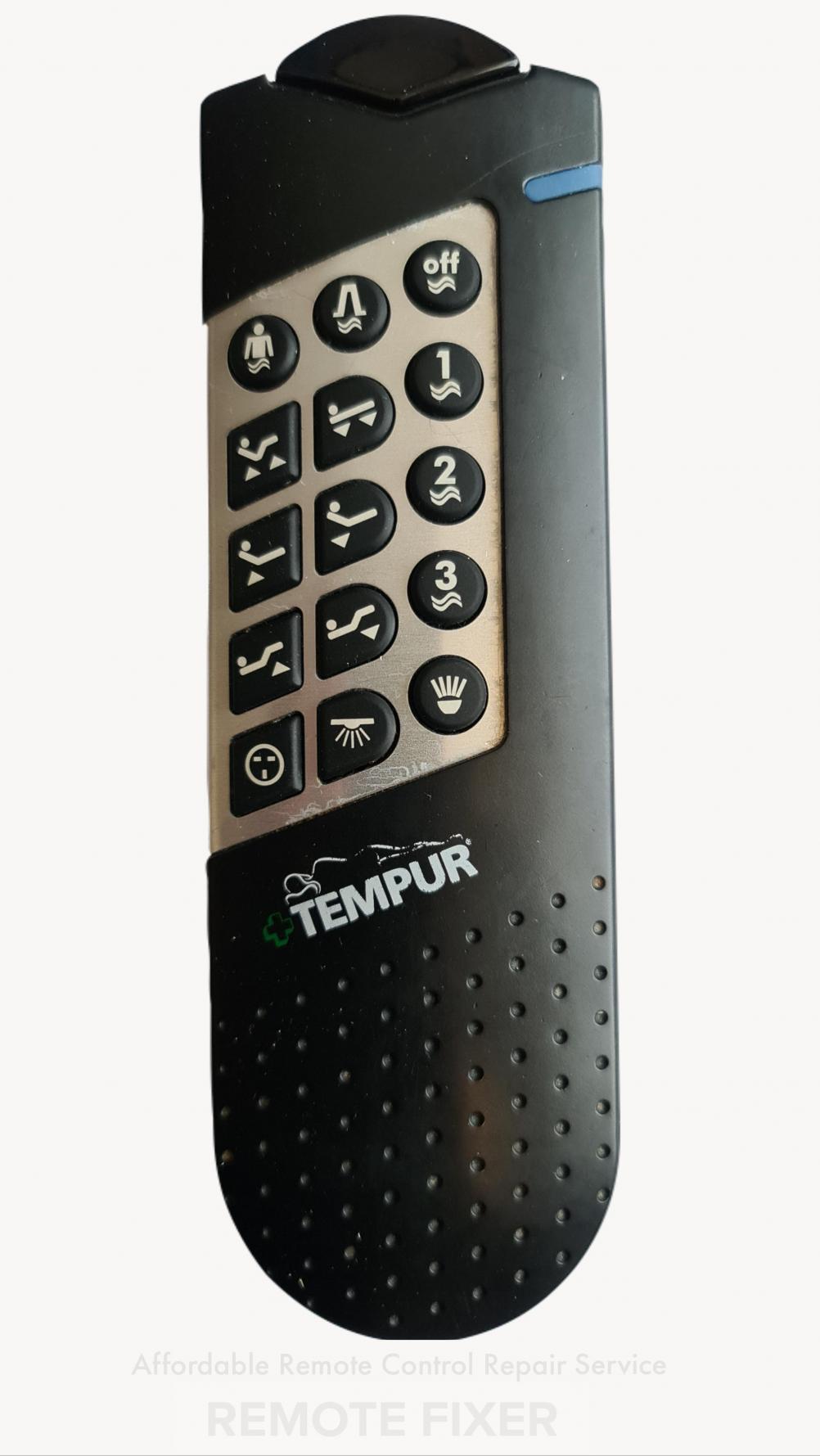 Tempur  Elite Remote Control - Front Image