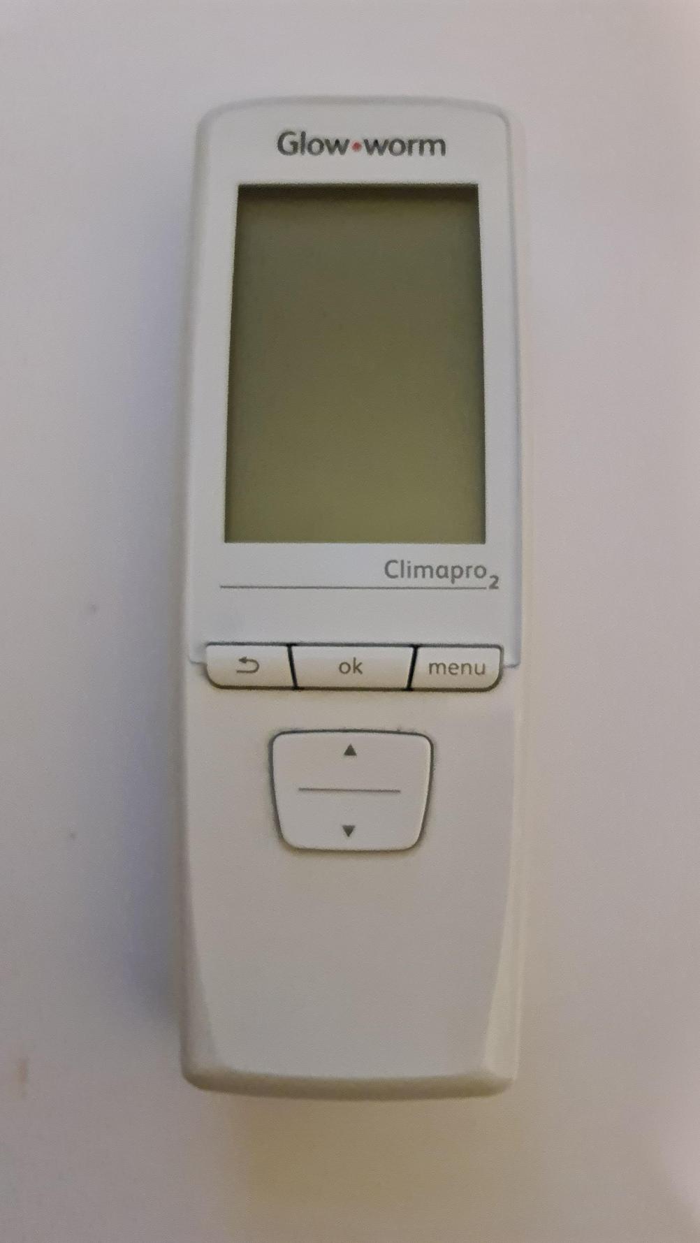 GlowWorm  Climapro2  Remote Control - Front Image