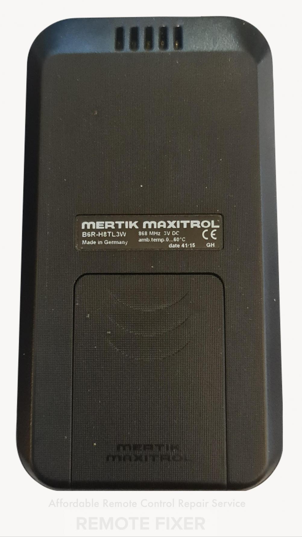 Mertik Maxitrol  Remote Control - Back Image
