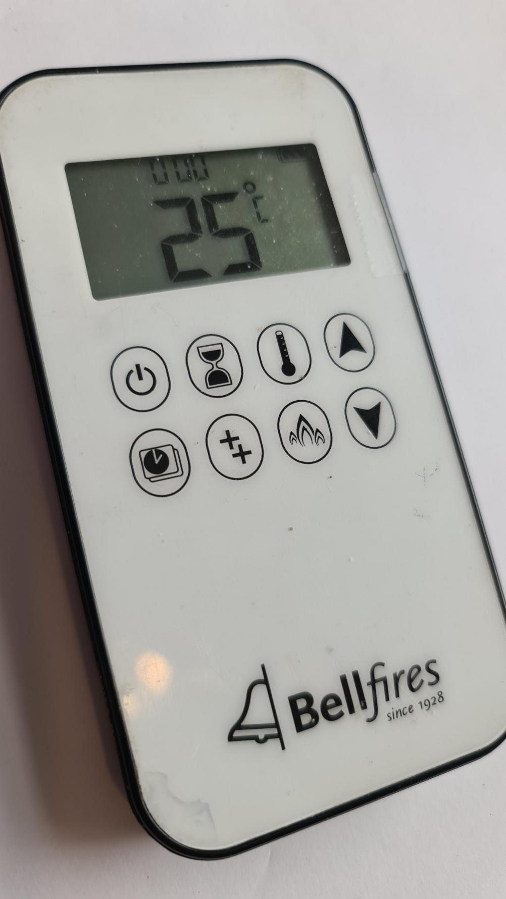 Bellfires / Mertik Maxitrol  B6R-H8TL3W Remote Control - Inside Image