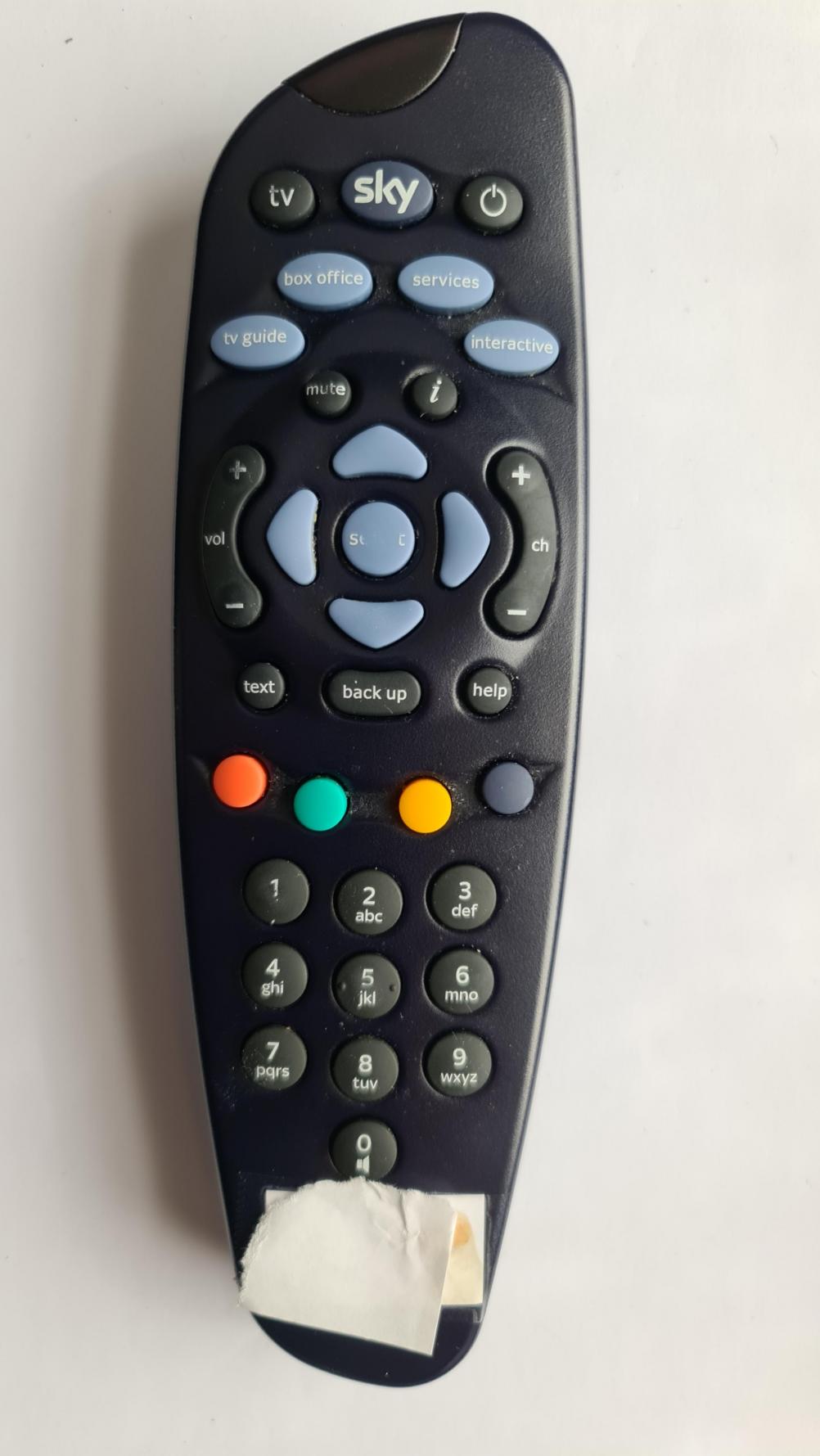 SkyHD   Remote Control - Front Image