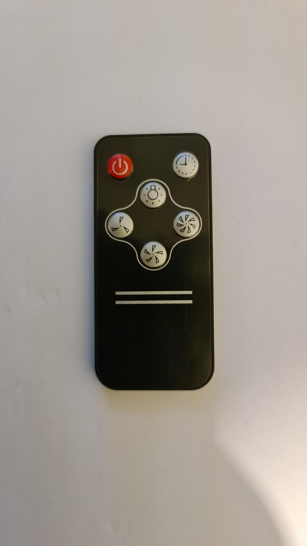 Extractor Fan  Remote Control - Front Image