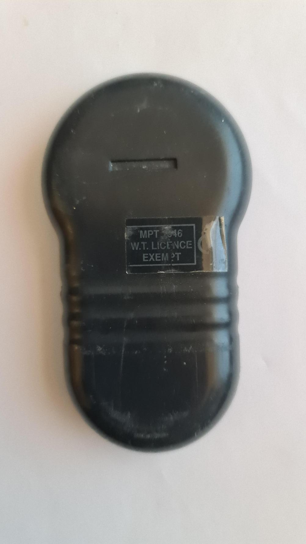 Merlin  Remote Control - Back Image