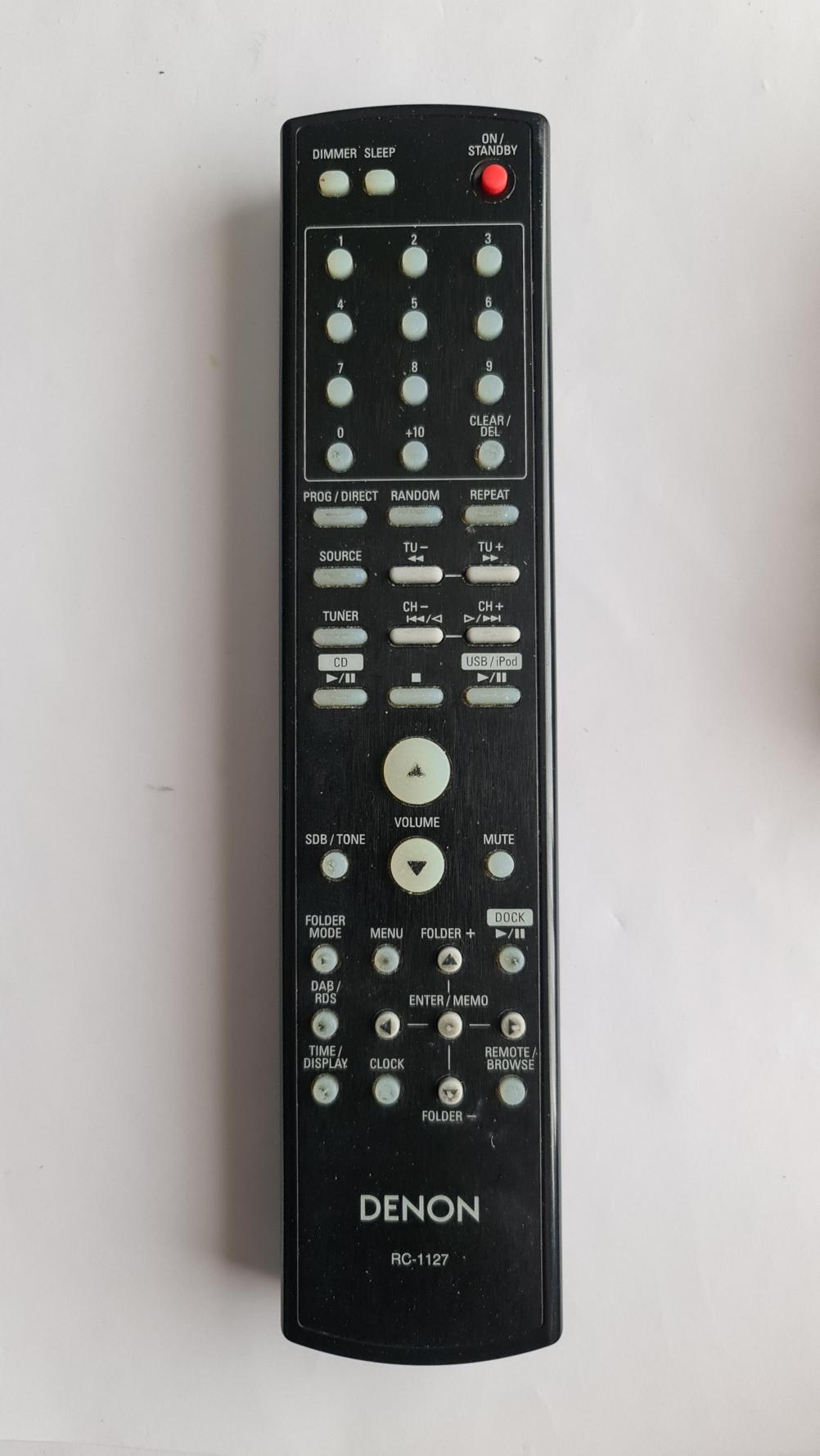 Denon DAB CD  MR38 Remote Control - Front Image