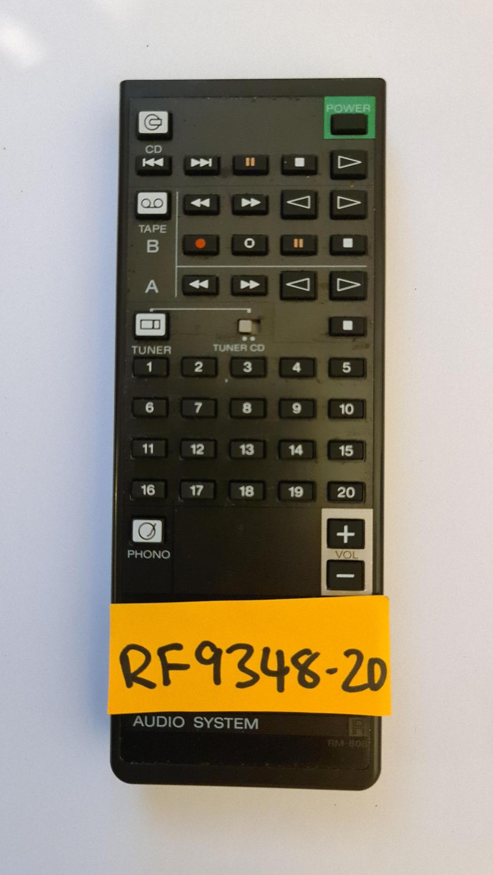 Sony  RM 808 Remote Control - Front Image