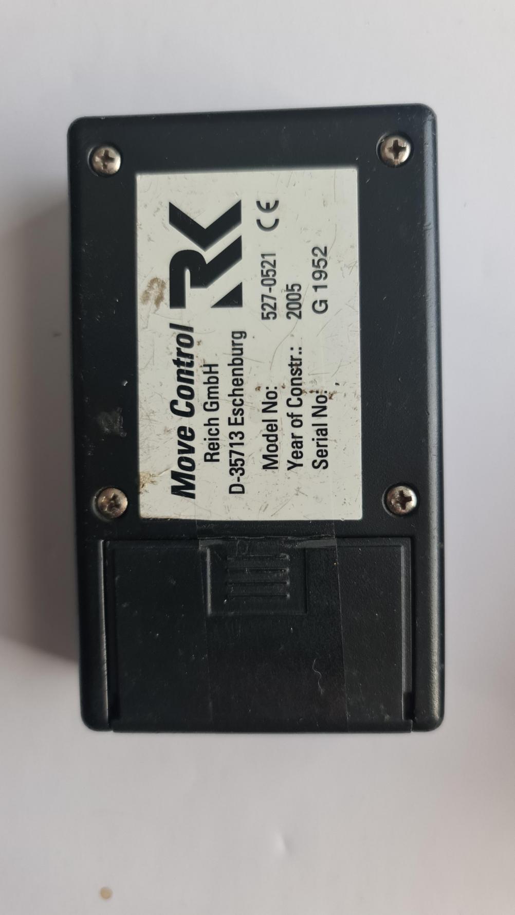 MOVE CONTROL  527-0521 Remote Control - Back Image