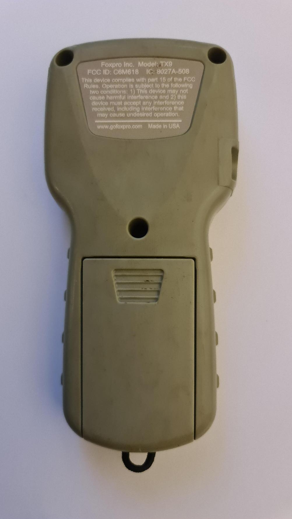 Fox pro Remote Control - Back Image