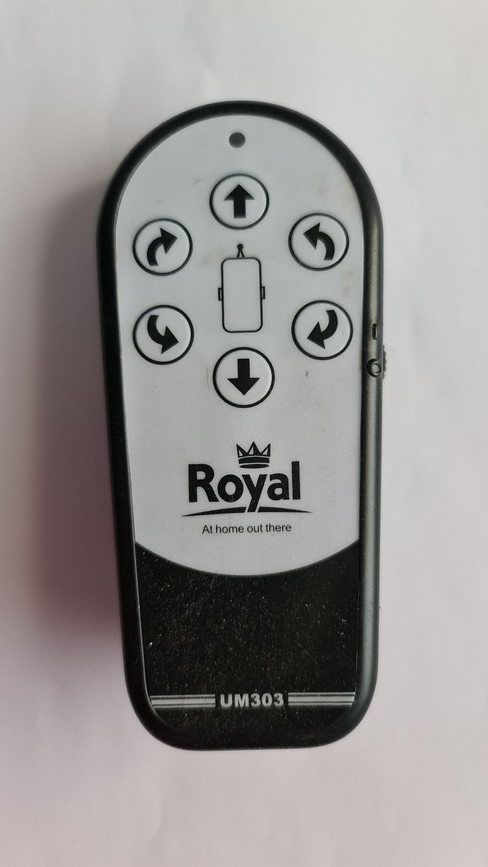Royal titan UM303 Remote Control - Front Image