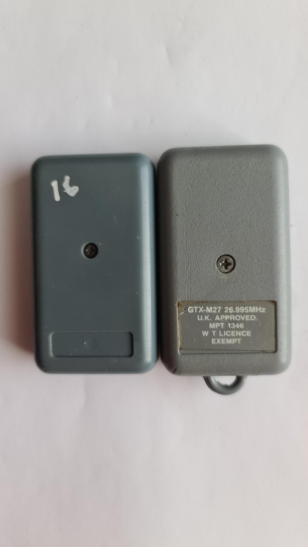 Gliderol  Remote Control - Back Image