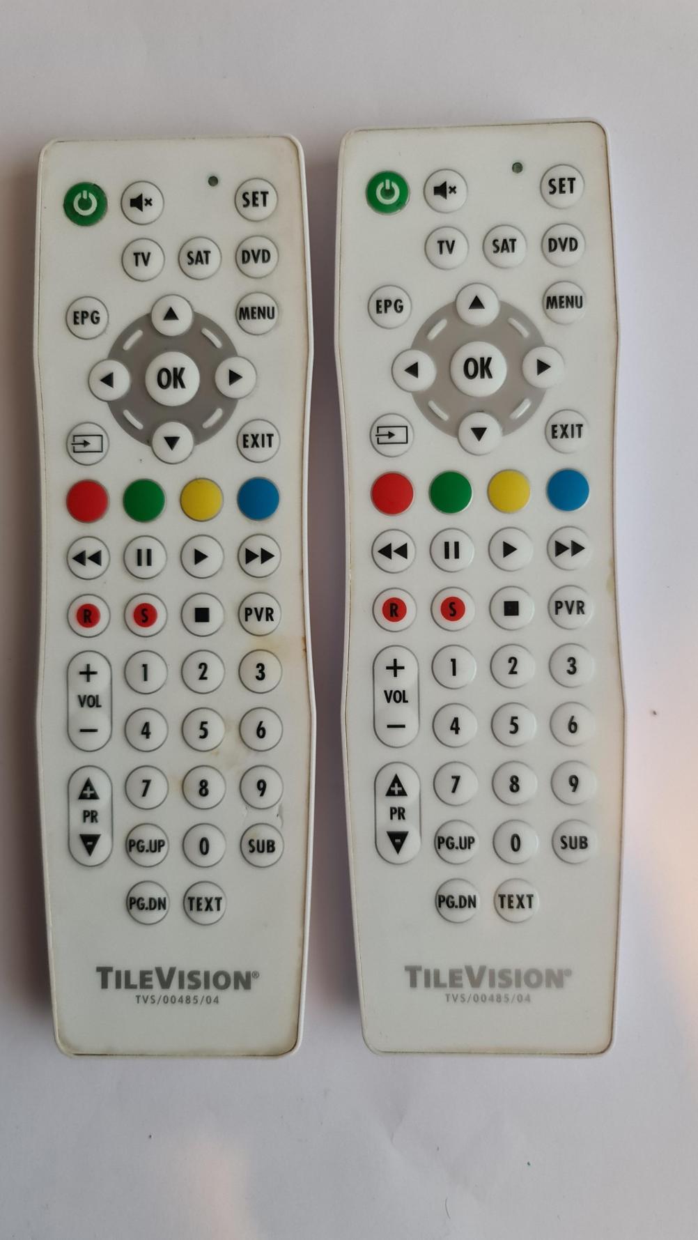 Tilevision TVS/00485/04 Remote Control - Front Image