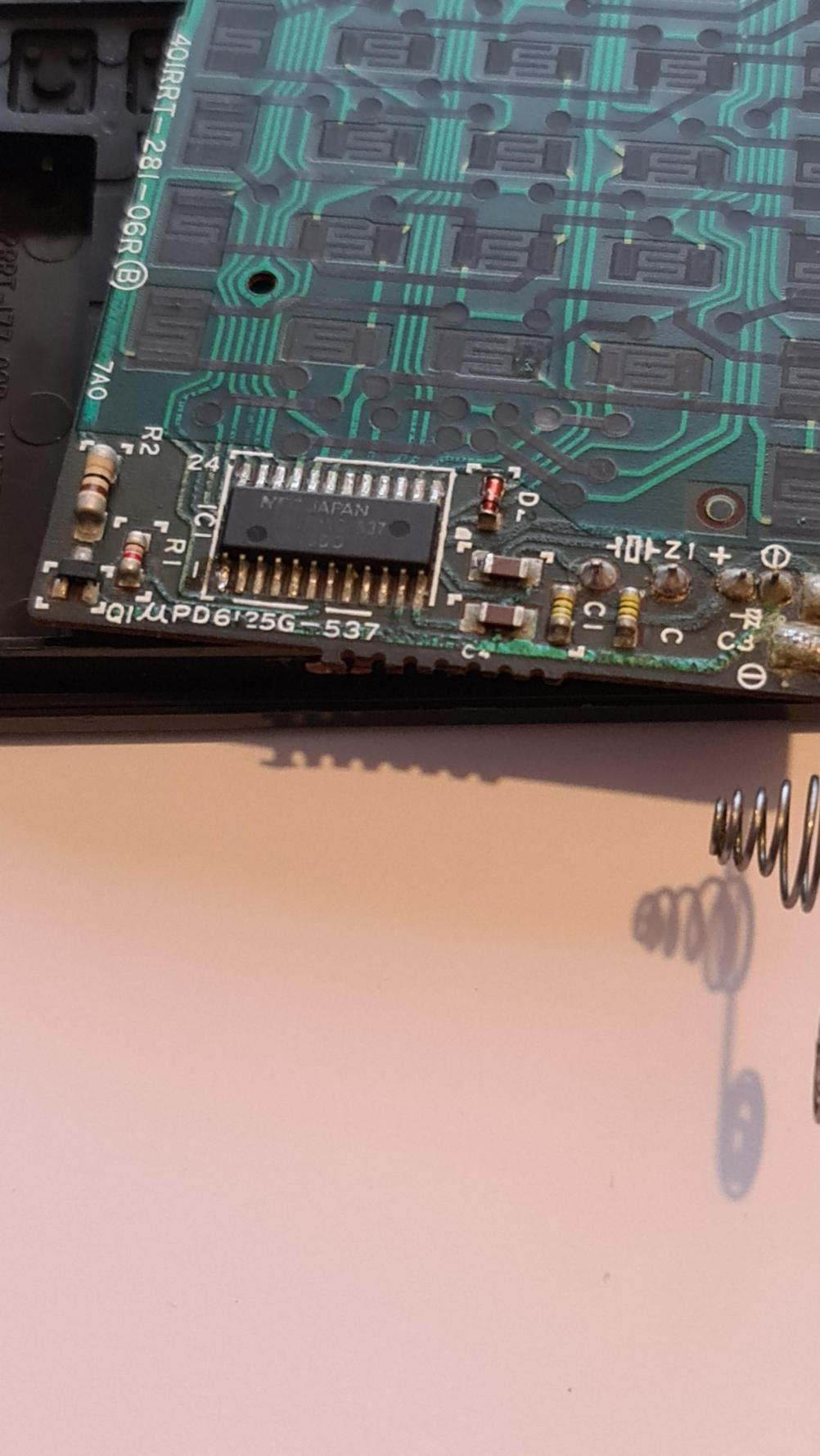 Sony  RM809 Remote Control - Inside Image