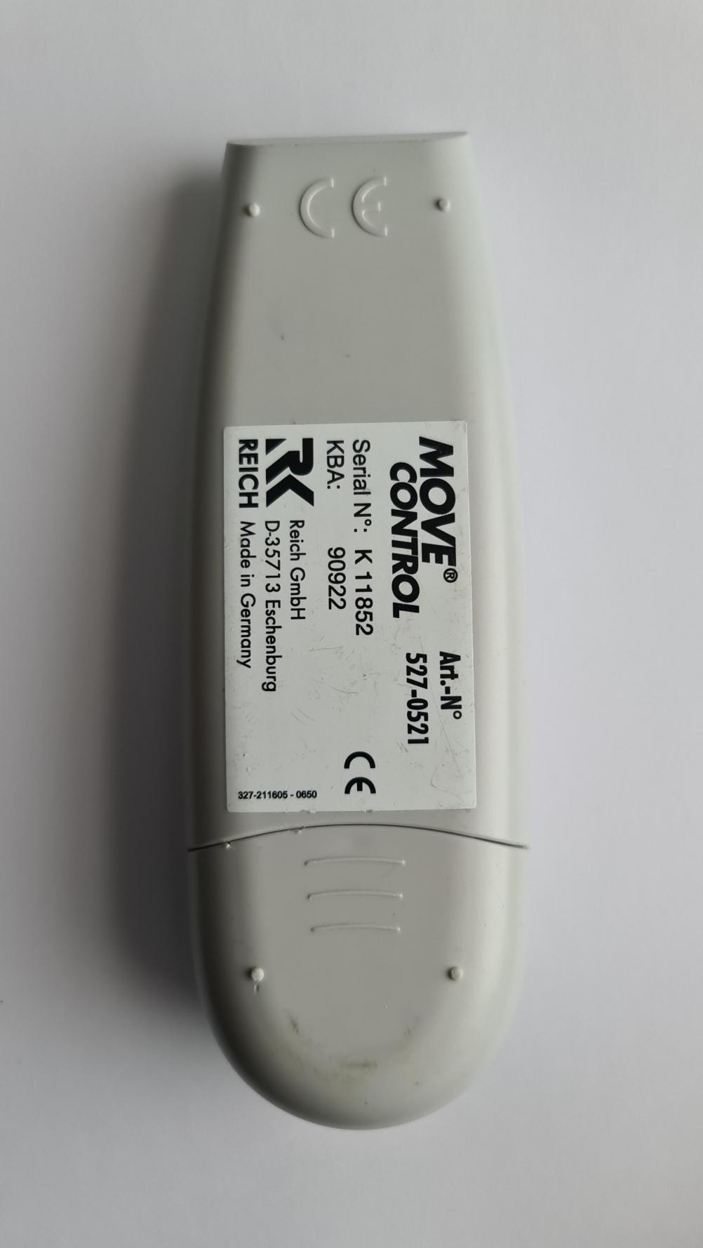 REICH 527-0521 Remote Control - Back Image