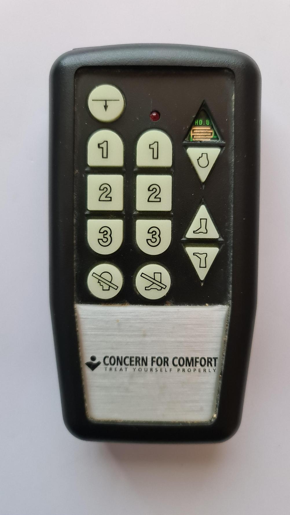 Concern For Comfort  Remote Control - Front Image