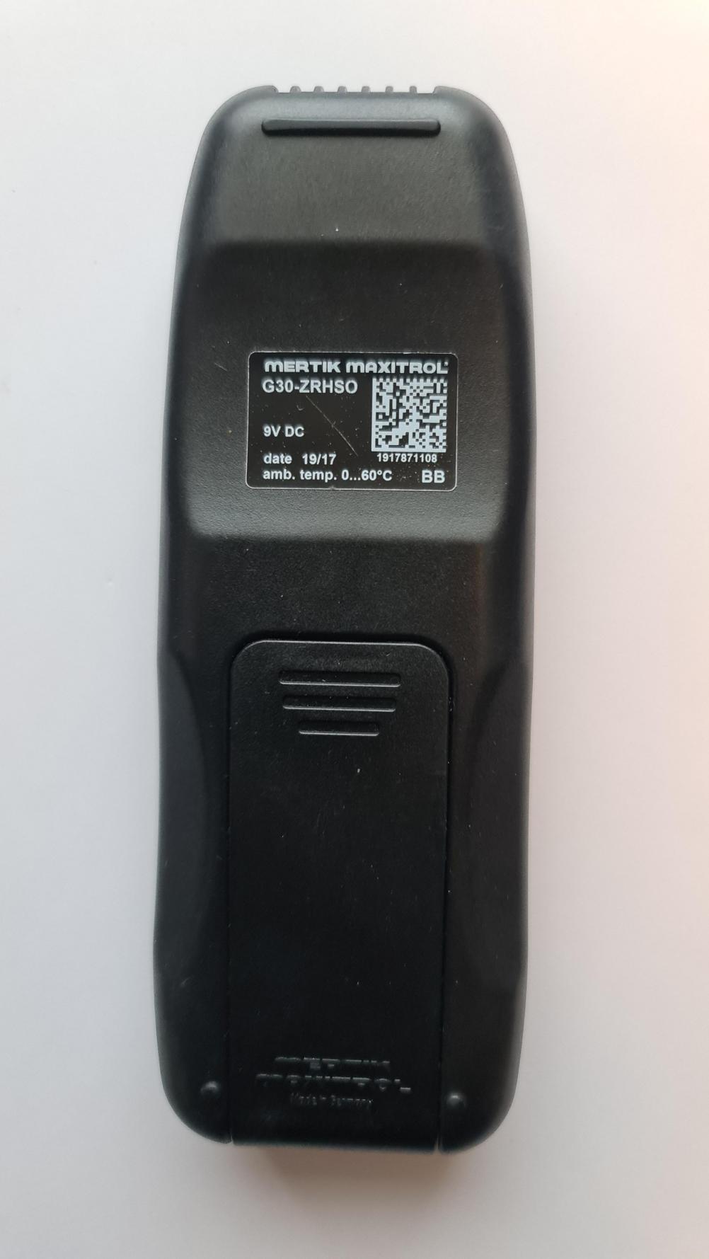 Merton maxitrol  Remote Control - Back Image