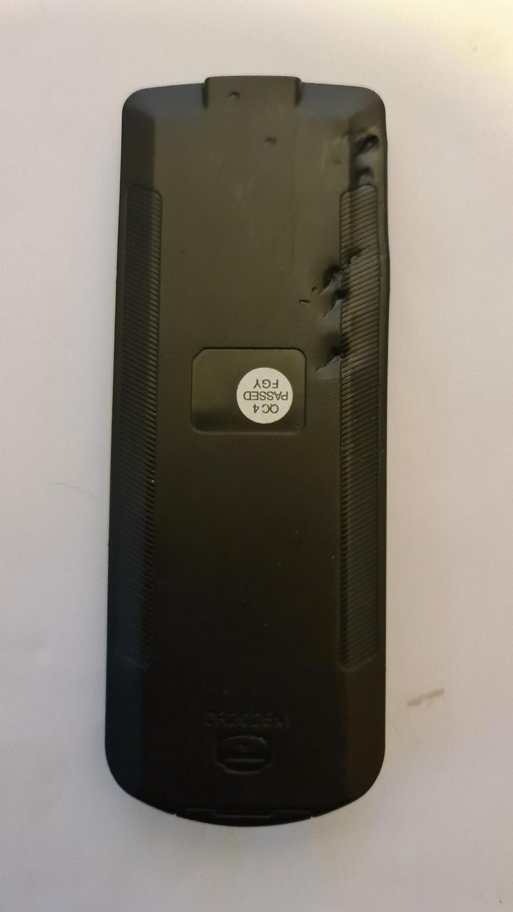 Homecase Multimedia  Remote Control - Back Image