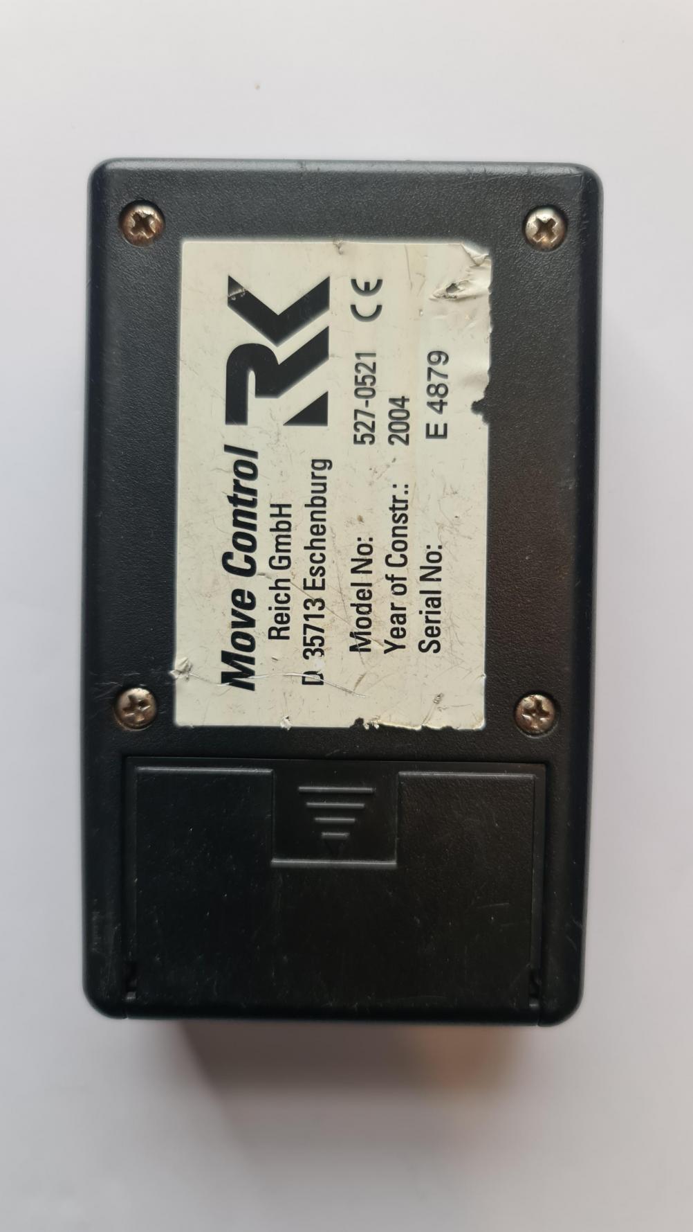 Reich  GmbH 527-0521  Remote Control - Back Image