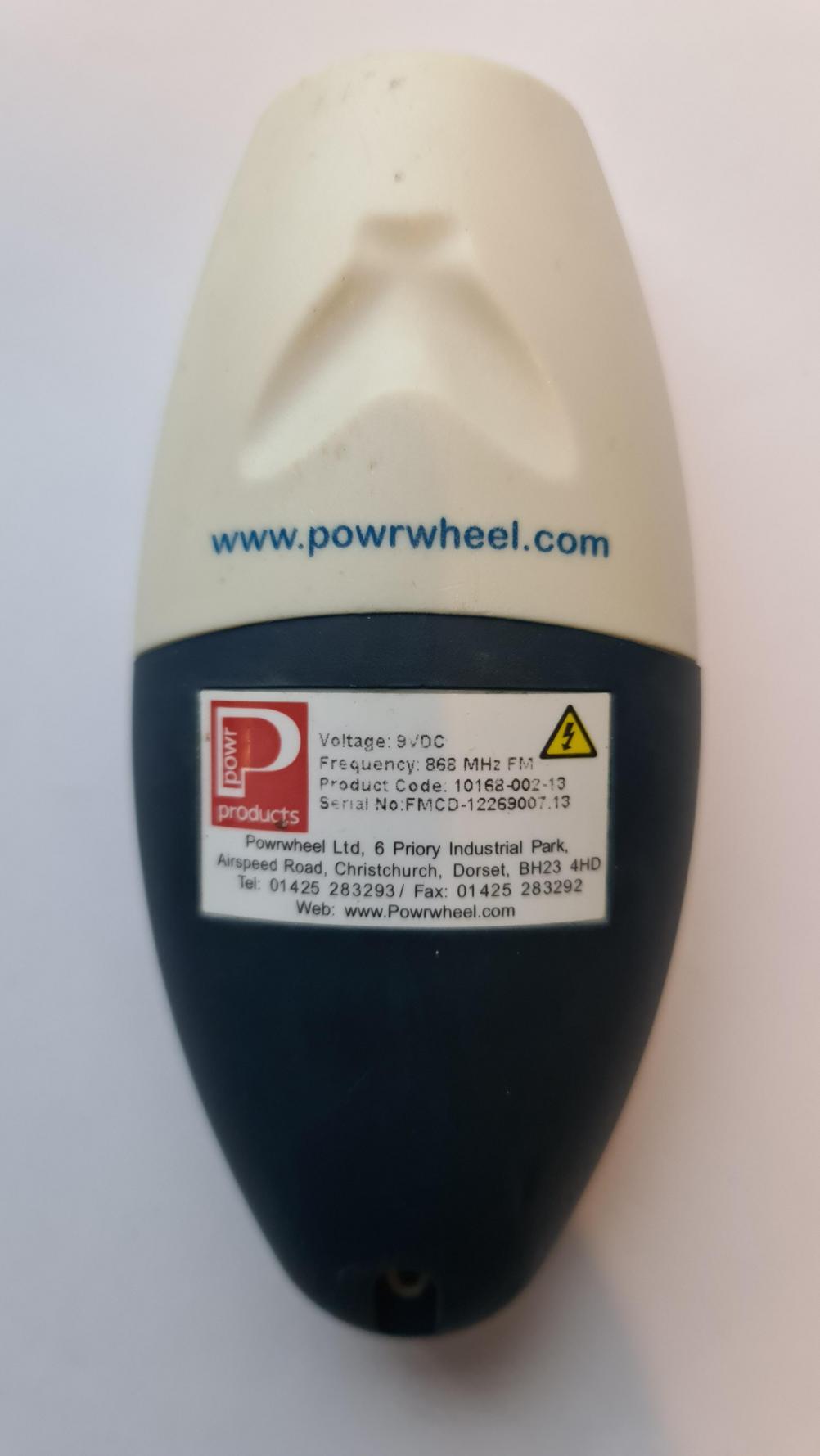 Powr touch  Remote Control - Back Image