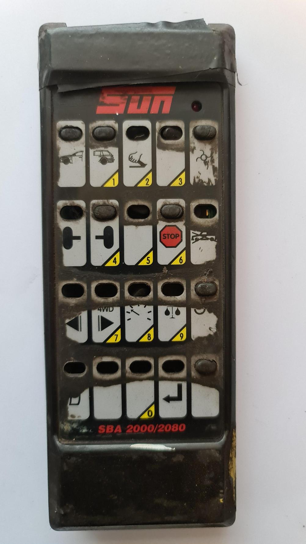 SUN  SBA2000/2080 Remote Control - Front Image