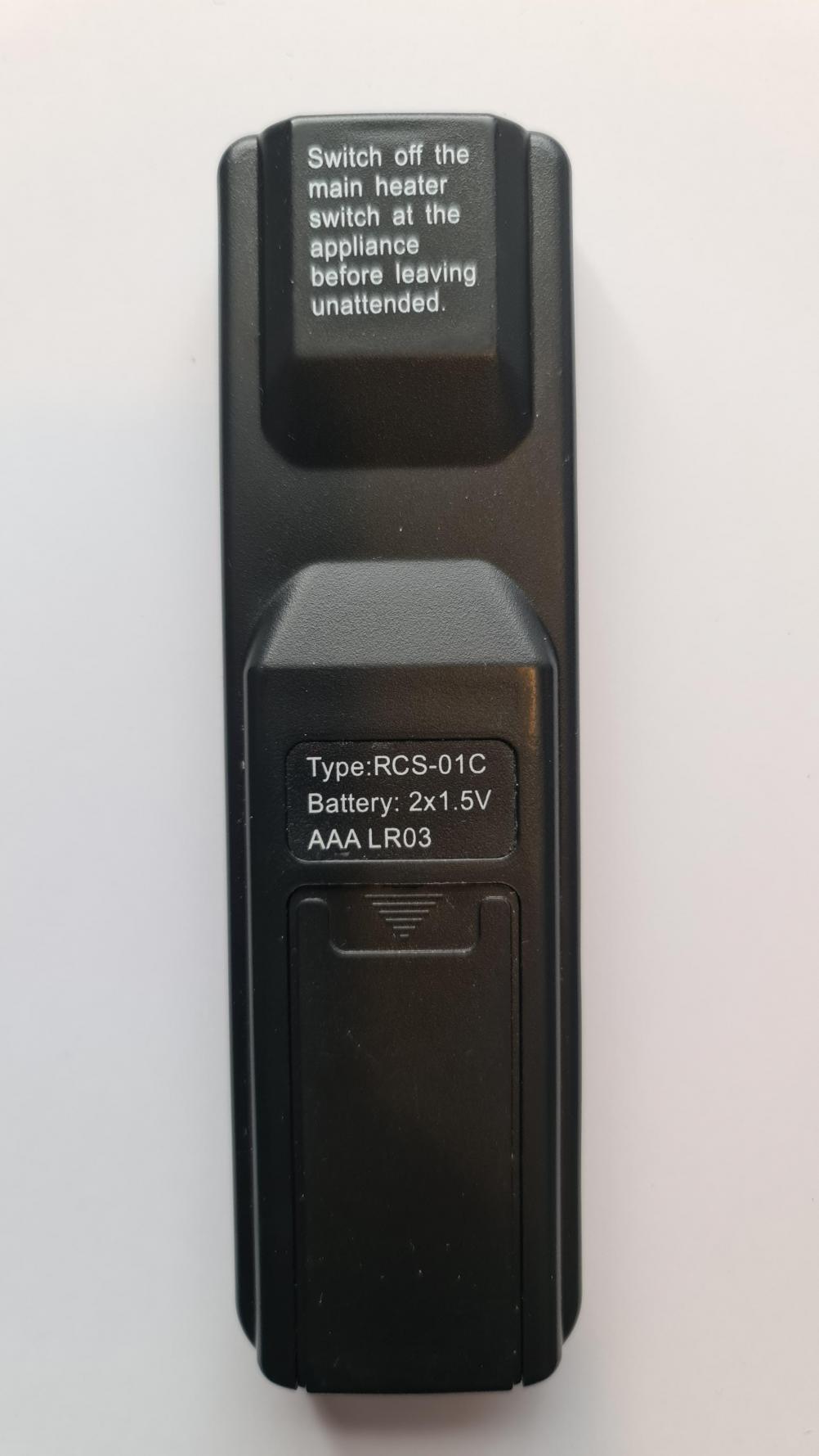 RCS-01C   Remote Control - Back Image