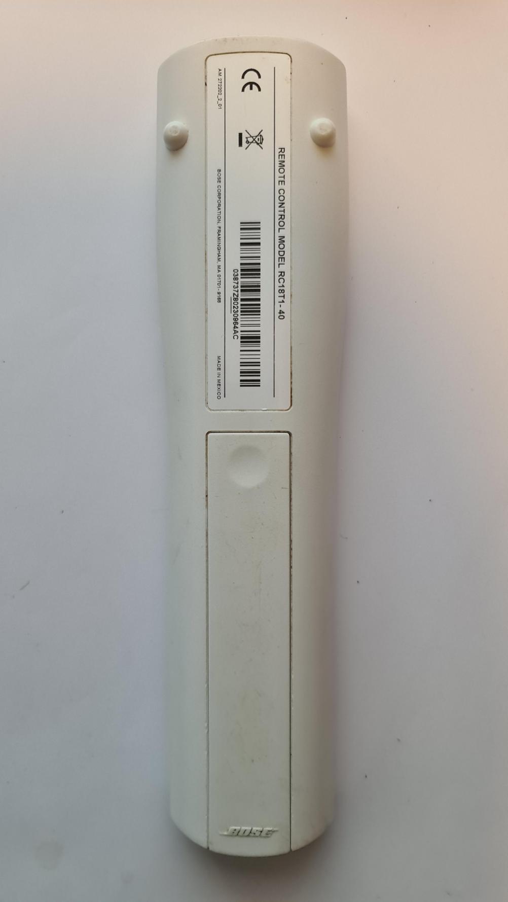 Bose  Remote Control - Back Image