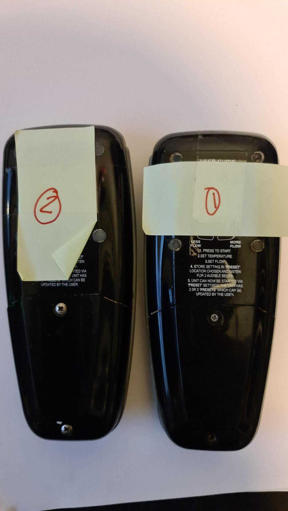 Digitemp Galaxy Aqua Remote Control - Back Image