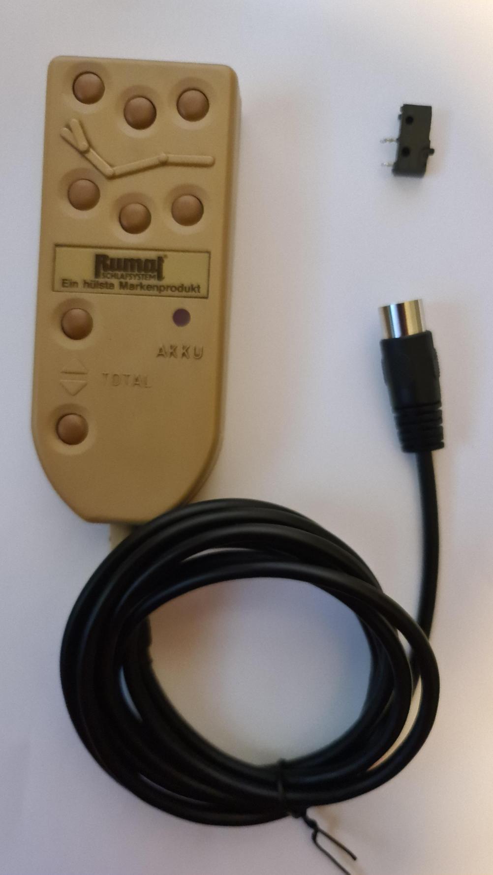 Rumat Schlafsystem  Remote Control - Back Image