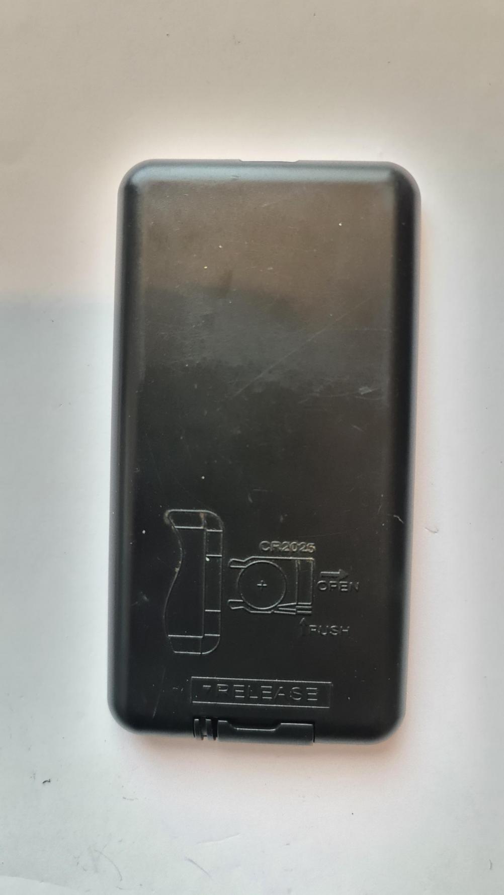 Focalpoint electric fire  Remote Control - Back Image