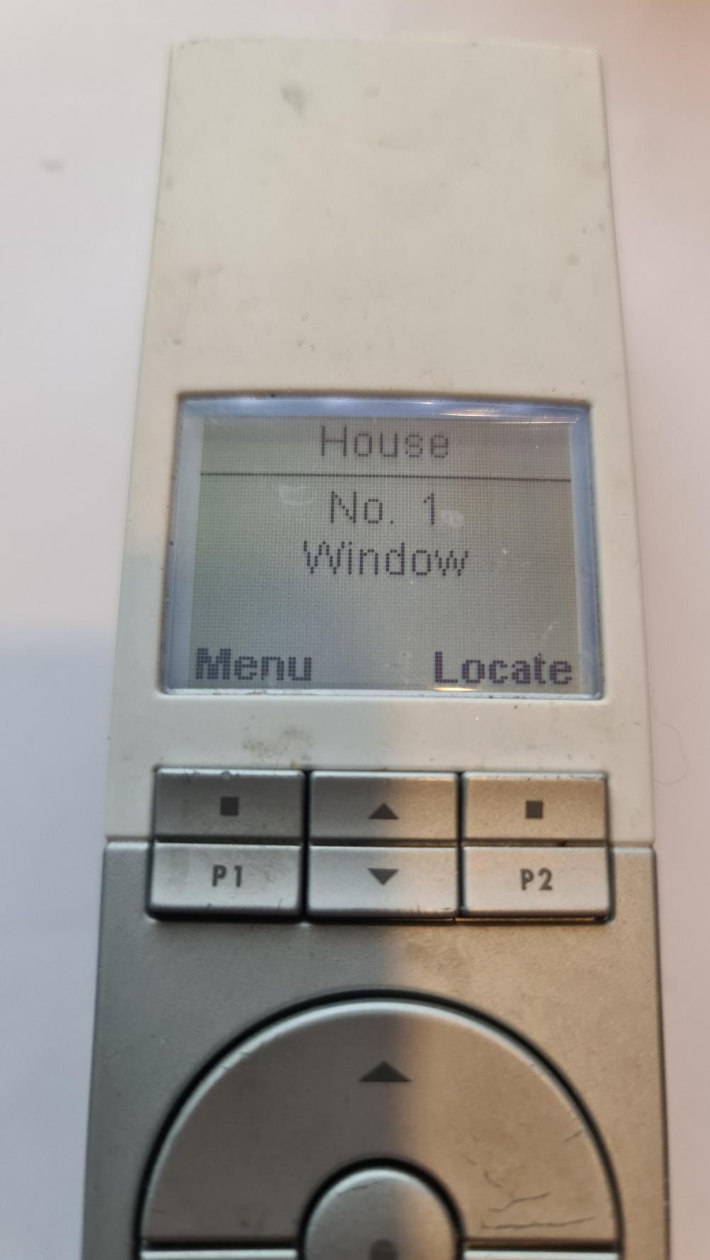 Velux  Remote Control - Inside Image