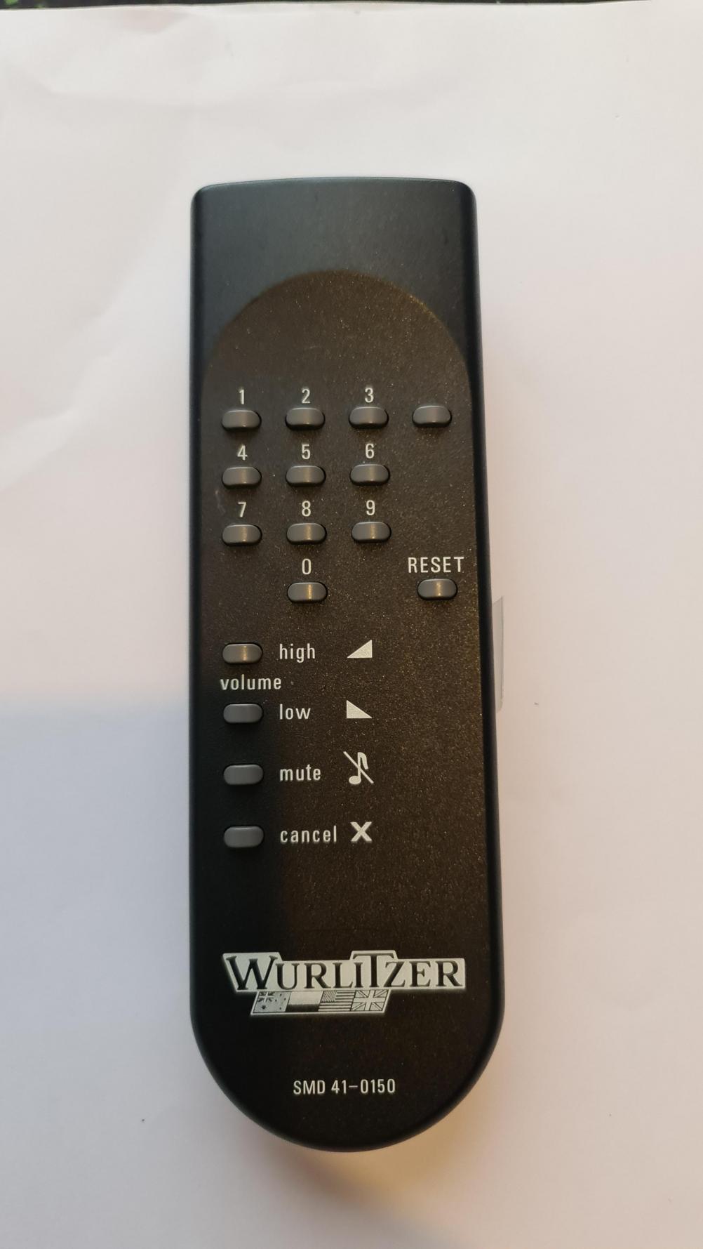 Wurlitzer  SMD 41-0150 Remote Control - Front Image