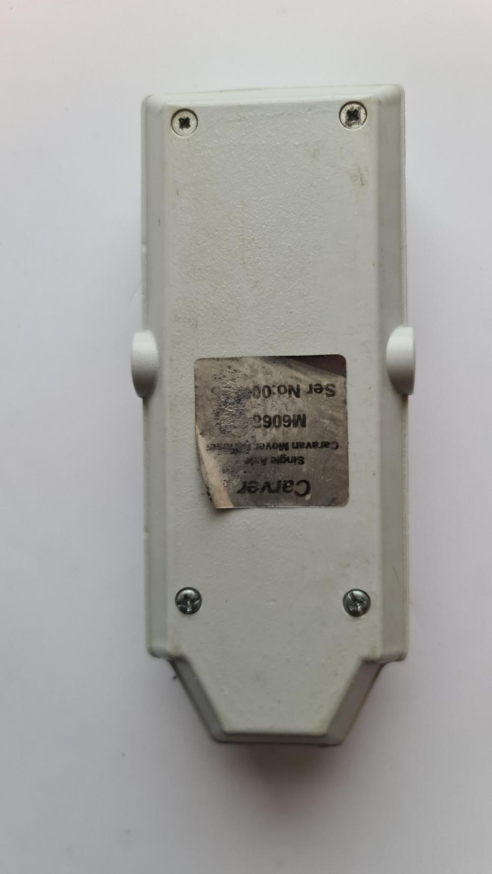 CARVER  Remote Control - Back Image