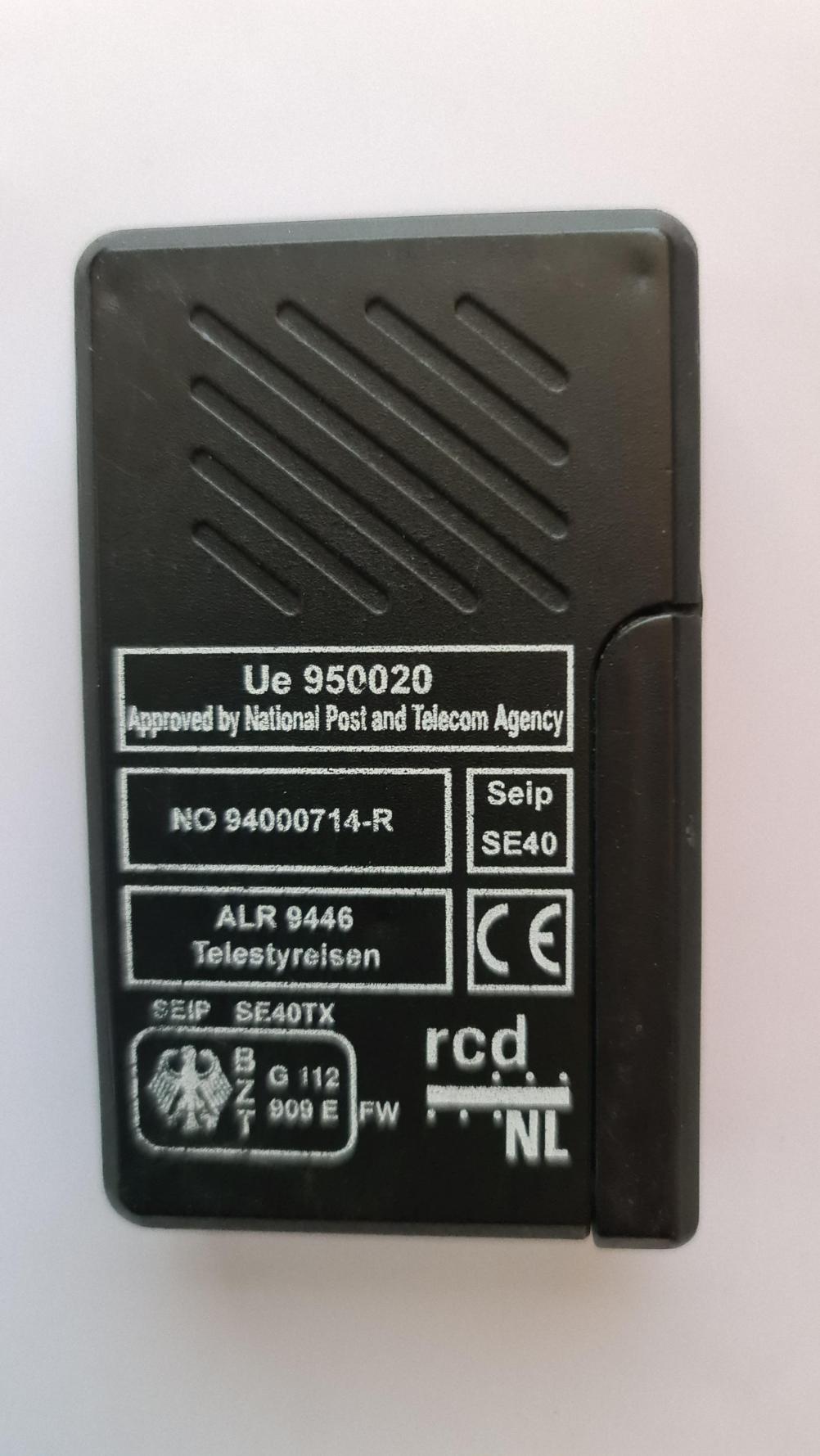 Telestryseisen   Remote Control - Back Image