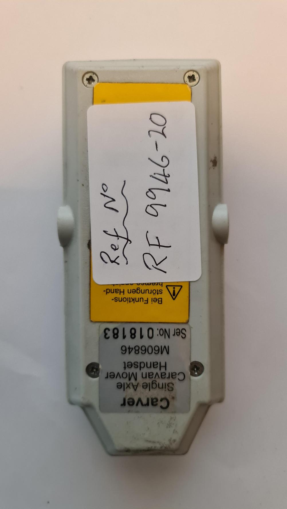 Carver   Remote Control - Back Image