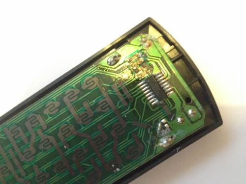 inside view of a technika remote control repair