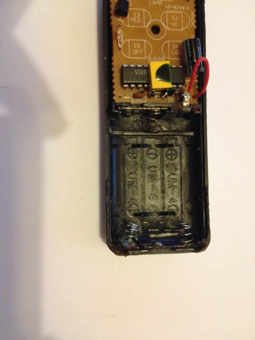 inside an aircon remote