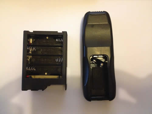 magiglo remote and receiver with battery compartments missing