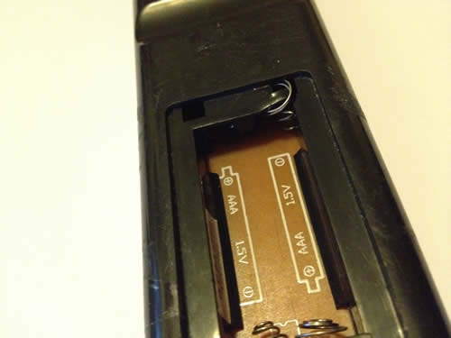 battery compartment of handset