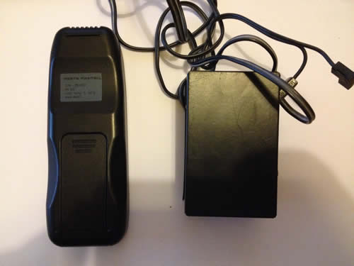 back of the handset and receiver box