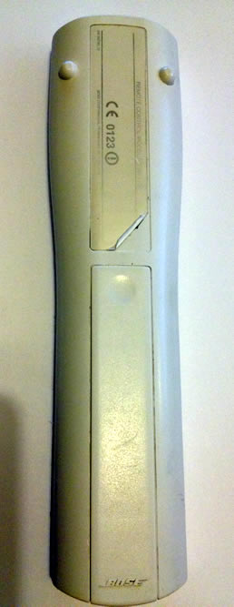back of the bose remote controller