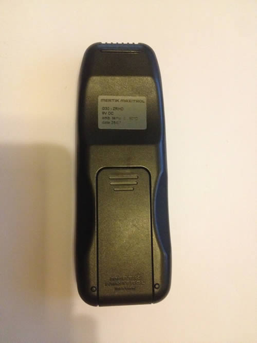 back of handset