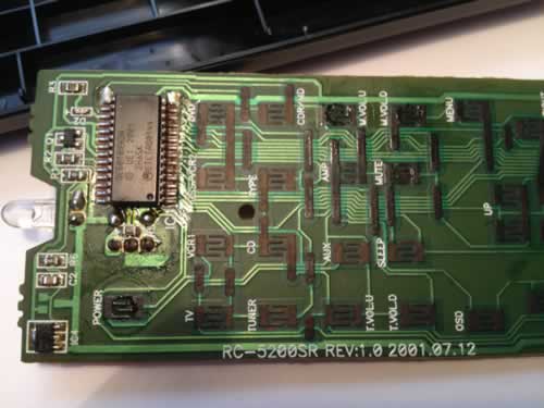 pcb with contamination