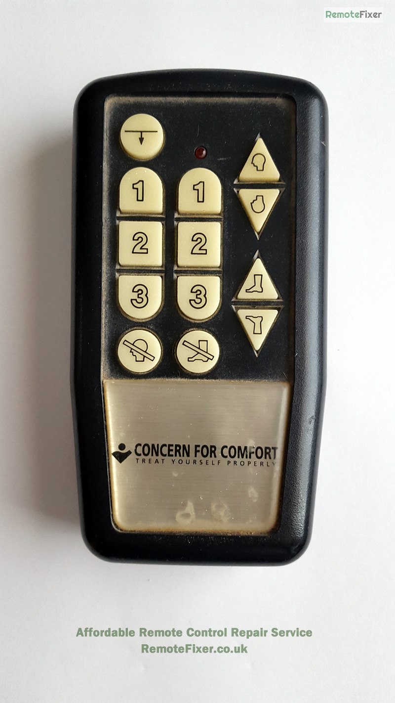 concern for comfort bed remote repair