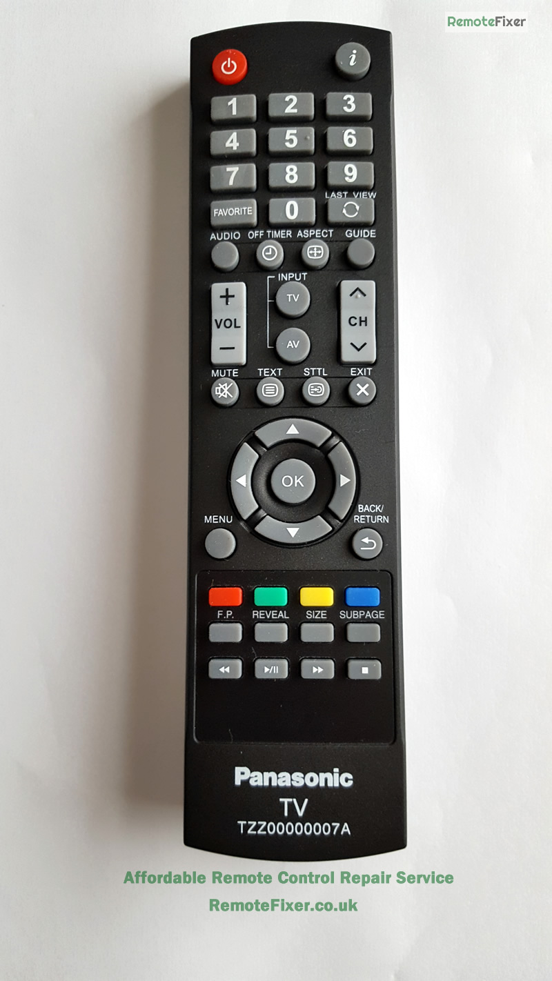 panasonic-tzz00000007a-remote-control-repair