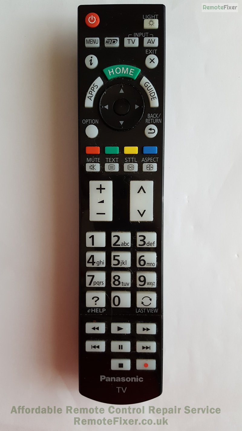 Panasonic remote repair