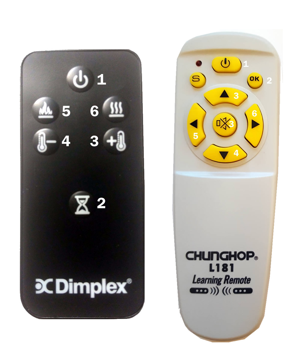 dimplex clone remote  control